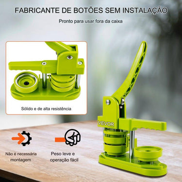 Máquina de 500 Botões em branco de 58mm