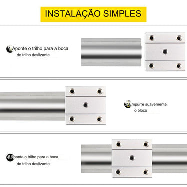 Guia Linear 2x SBR16 L300mm - 4x SBR16UU