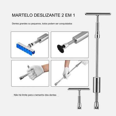 Kit de Reparação de Mossas com 107 Peças Ventosas e Ponte