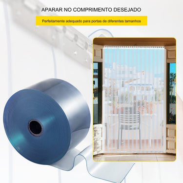 Cortina de Tiras PVC  200mm x 2mmx50m