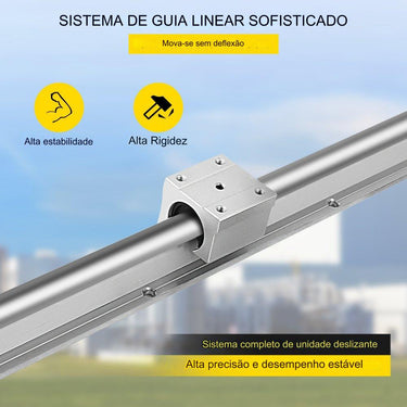 Guia Linear 2PCS 1500mm SBR16 e 4PCS SBR16UU
