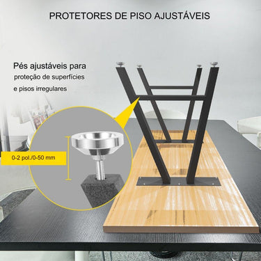 Pernas de Mesa 2x Tischgestell 544kg de Capacidade
