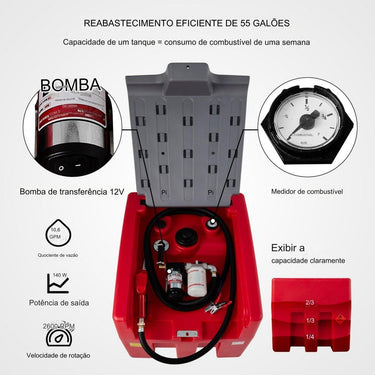 Tanque de Combustível Portátil (140W)