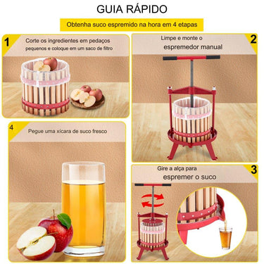 Espremedor de Frutas Manual 18L