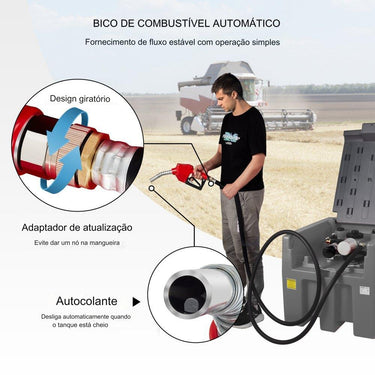 Tanque de Combustível Portátil (58 Galões)