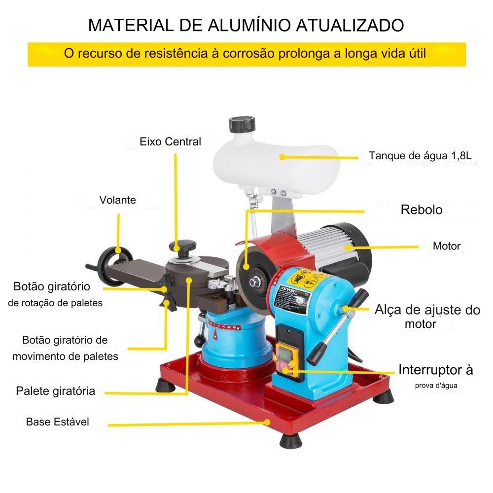 Afiador de Lâminas - 370W Água 80-700mm