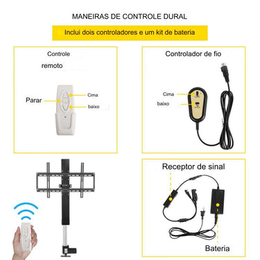 Suporte de TV ajustável e estável