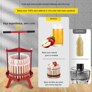Prensa de Frutas Manual de 18L