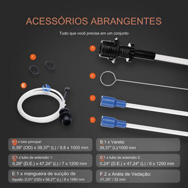 Bomba de Sucção de Líquidos (15L Manual/Pneumática)