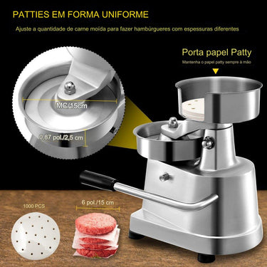 Máquina de Hambúrguer Patty 150mm