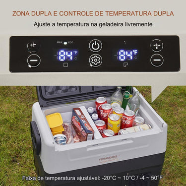 Frigorífico de Acampamento 45L com Congelador Elétrico
