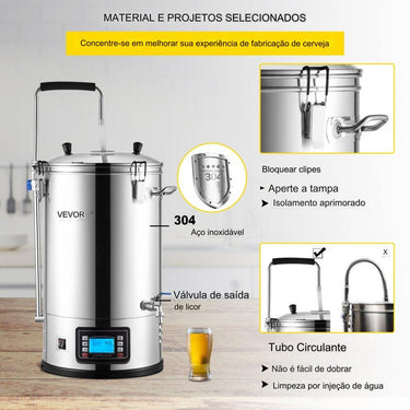 Equipamento de Brassagem de Cerveja 30L