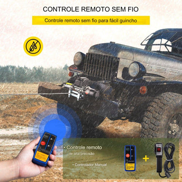 Guincho Elétrico 12V 2721kg 6000lbs 5.0HP