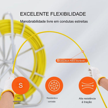 Cabo de Fibra de Vidro (6.35mm x 129.5m)