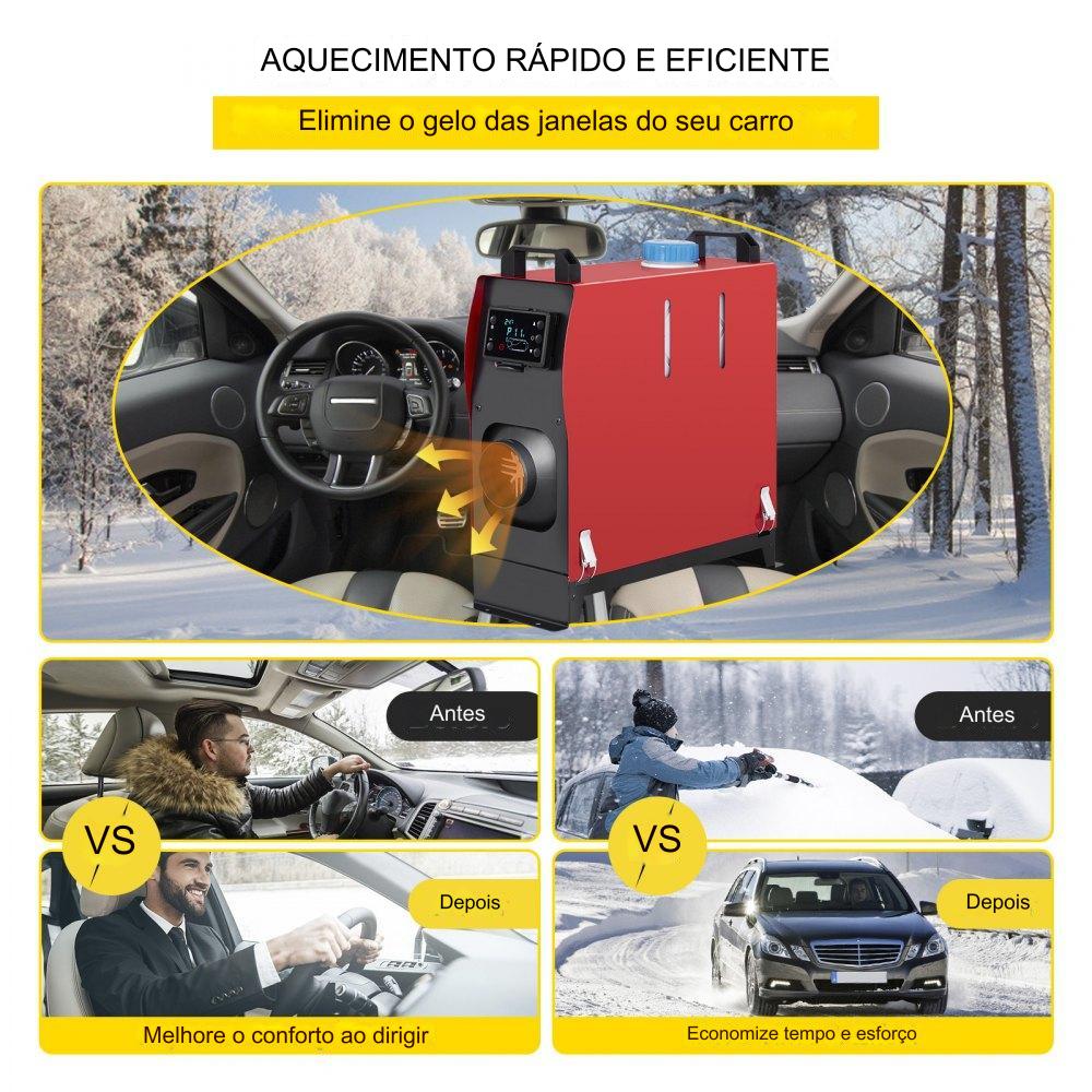 Aquecedor de Ar a Diesel  - 5KW - 12V - Integração Fácil