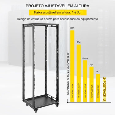 Rack de Servidor - 25U 490x410x1335mm