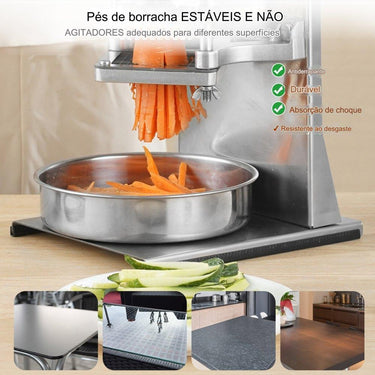 Triturador de Batatas e Vegetais  - 1/4" - 3/8" 6 Cunhas