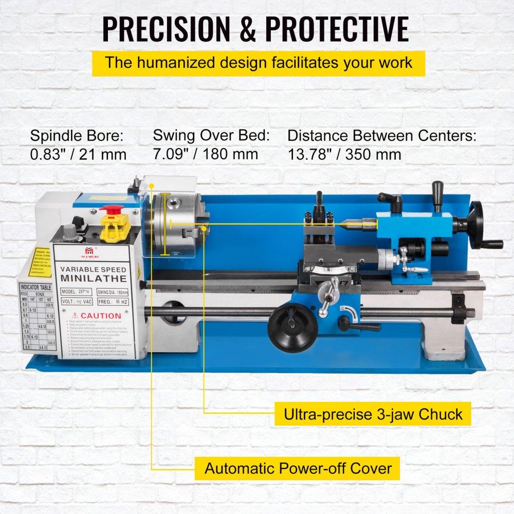 Mini Metal Lathe (7x14 550W)