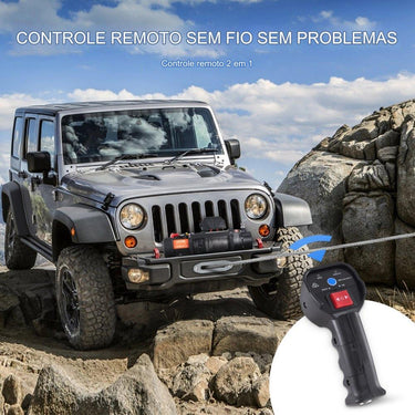 Guincho Elétrico de Aço - 12V 13000lbs