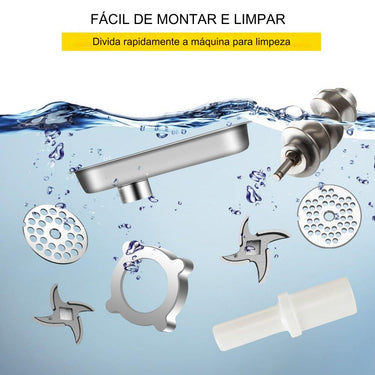 Picadora de Carne Elétrica  250kg/h - 1100W