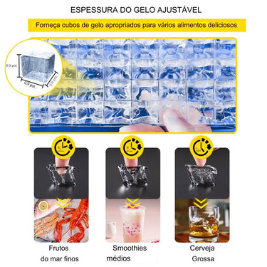 Máquina de Gelo  - 32kg Tritura Gelo