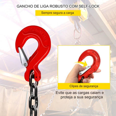 Corrente de Suspensão de 3m com 4 Cabos