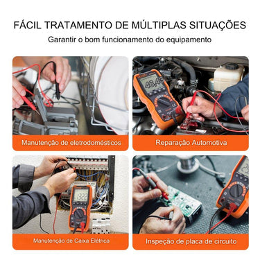 Multímetro Digital 4000 Contagens Voltímetro