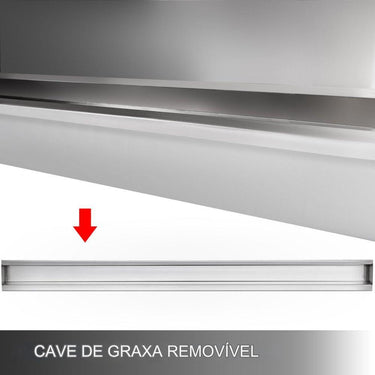 Capô de Ventilação de Cozinha em Aço Inoxidável