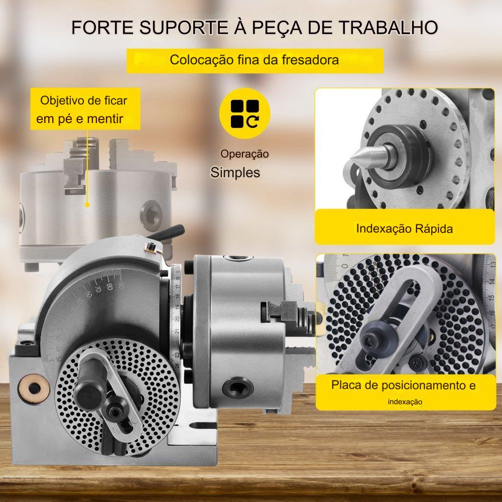 Conjuntobucha torno  MT2 e Mesa Rotativa para fresagem