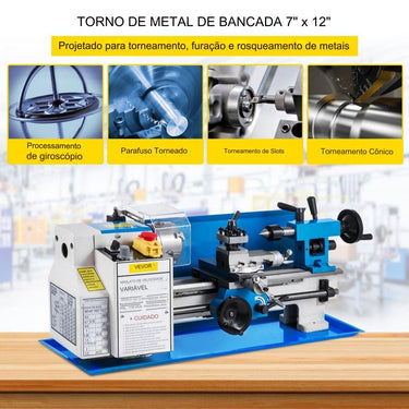 Torno de Metal Multifuncional  - Precisão