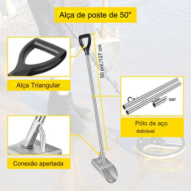Conjunto de Pá e Detector de Metal