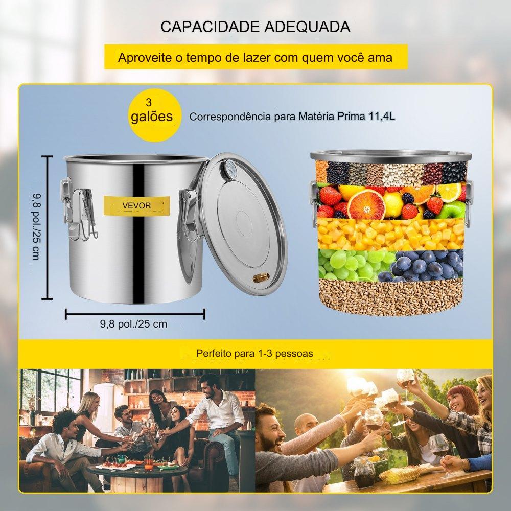 Destilador Álcool 11.4L Casa