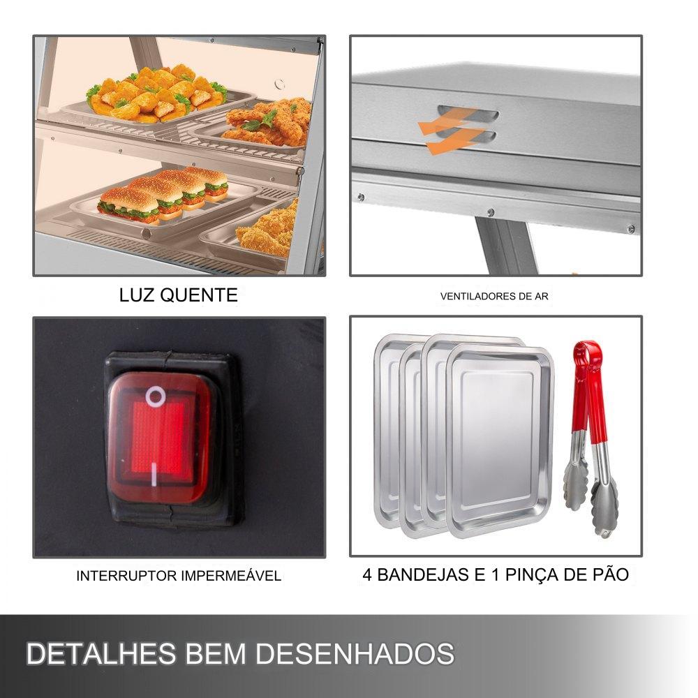 Vitrine de Aquecimento Gastro 27