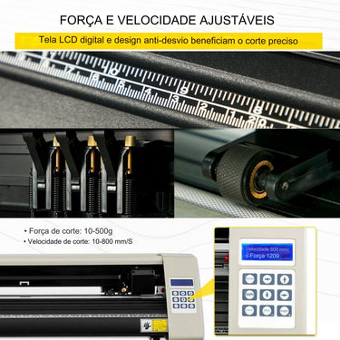 Plotter de Corte 720mm  - 3 Rolos