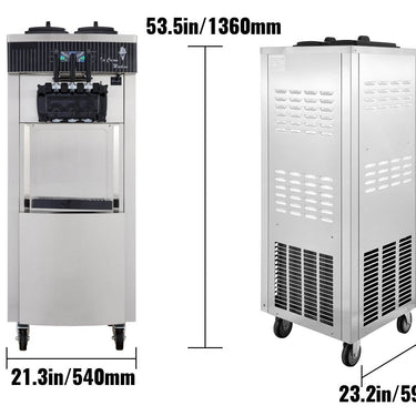 Maquina de gelados 3 sabores novas 20-28L/H