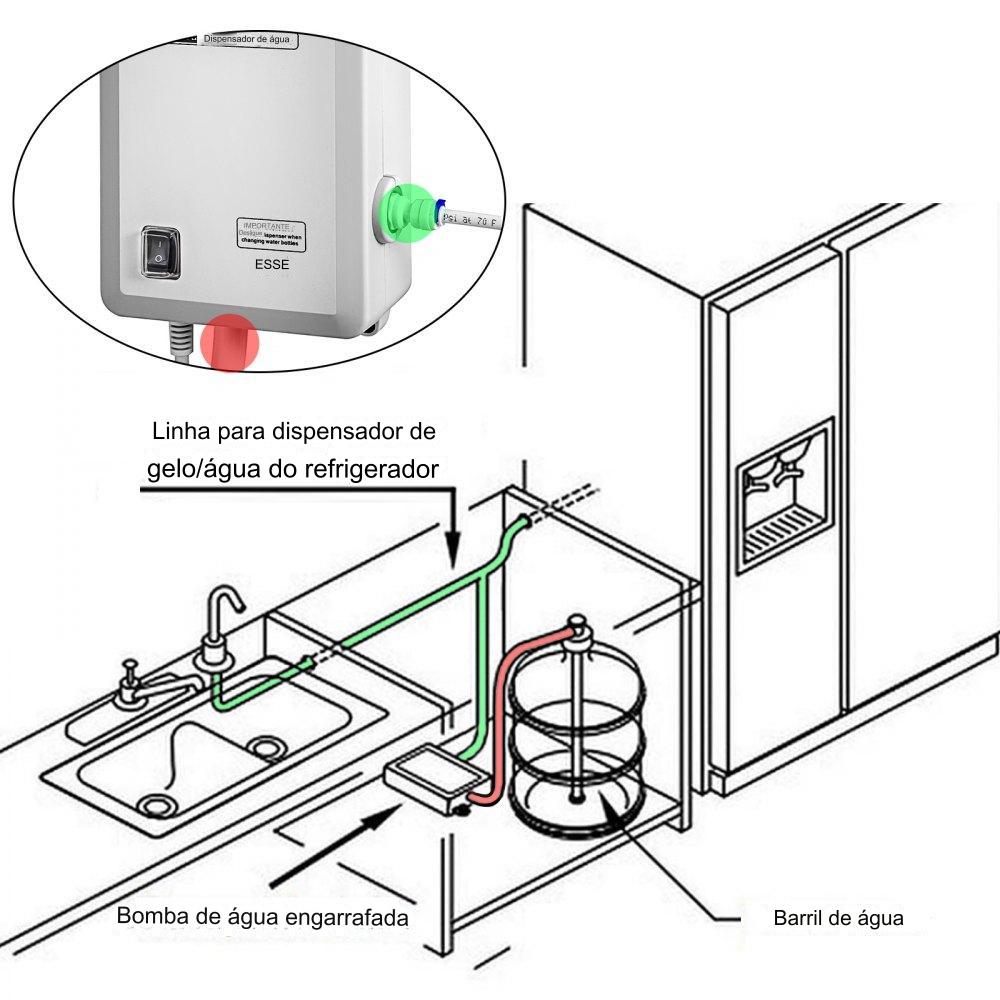 Bomba de Água para Dispensador de Bebidas - 40 PSI