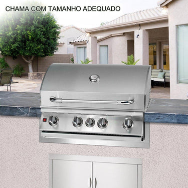 Estrutura de Acabamento para Grelhador