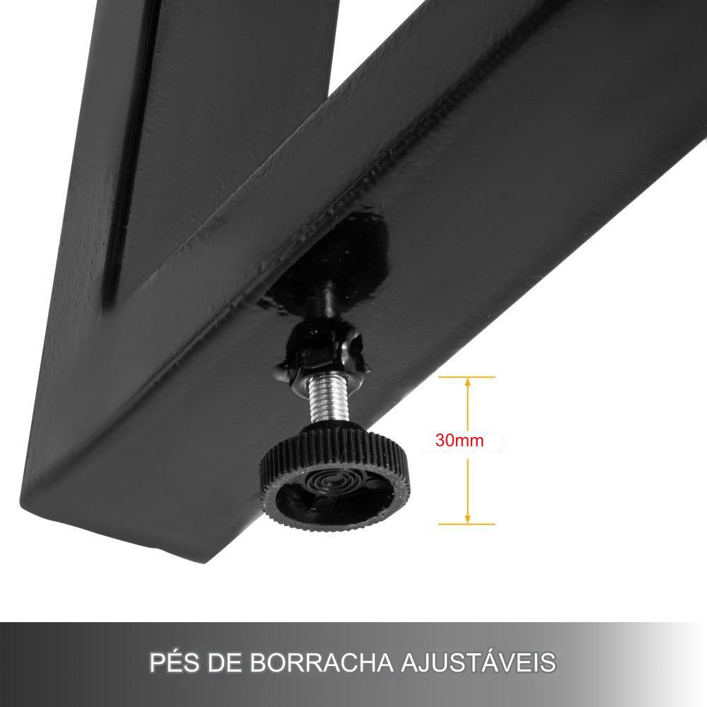 2x Suportes Mesa 40cm Aço