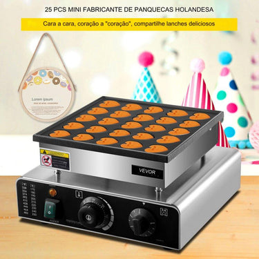 Máquina de Waffles em Forma de Coração