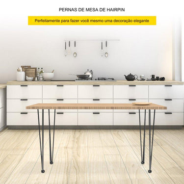 Pernas de Mesa Hairpin de 101cm -  (4 unidades)