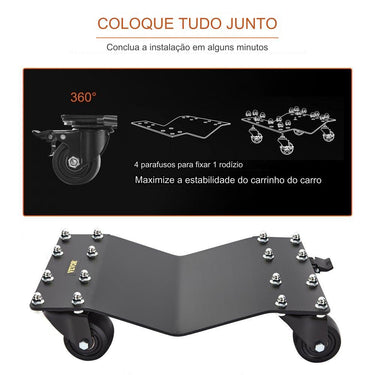 Carrinho de Reboque 2 Rodas 1814kg