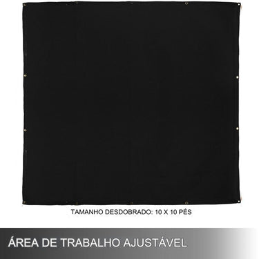 Cobertura de Soldadura 10x10 em Tecido Resistente ao Calor
