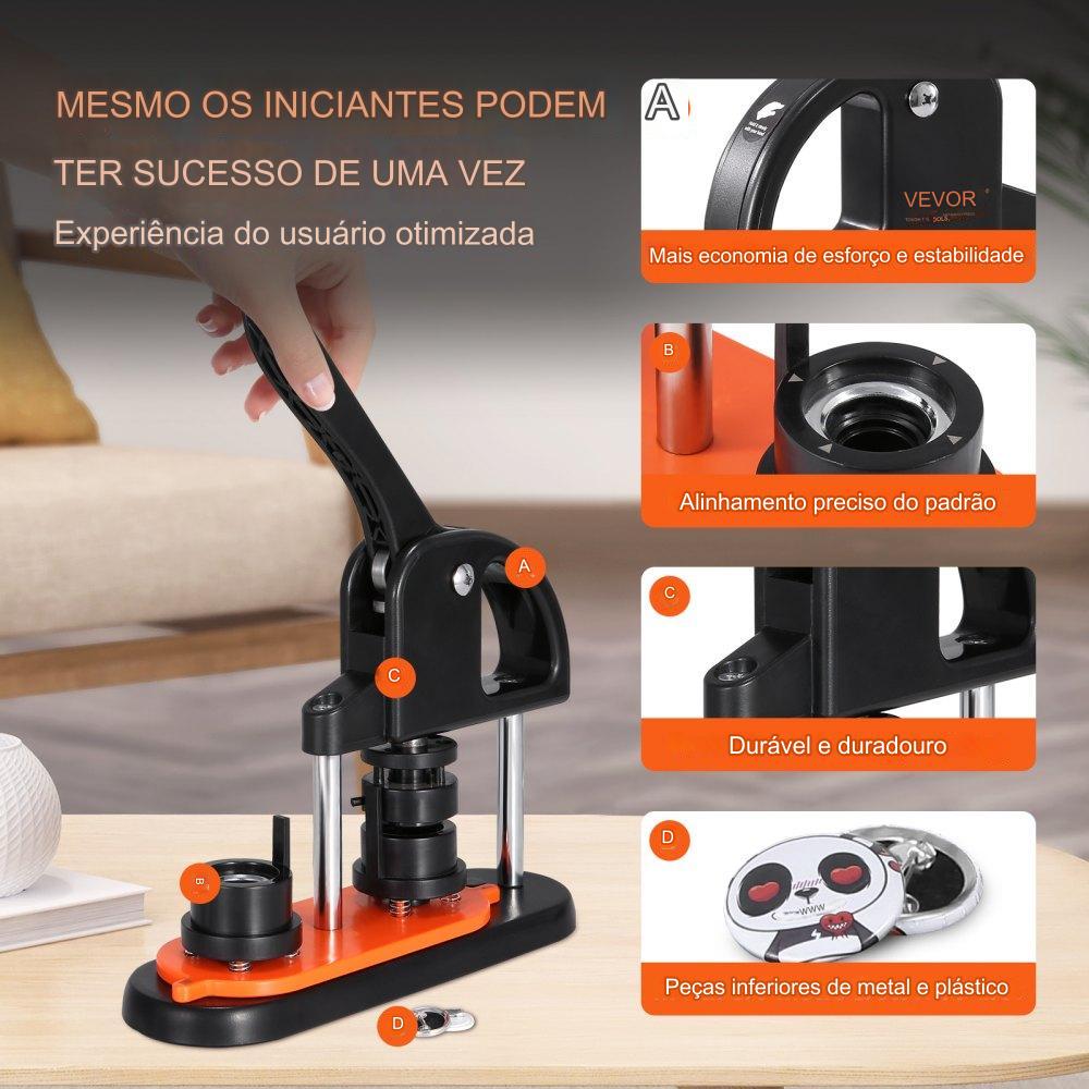 Máquina de 5000 Botões de 25mm