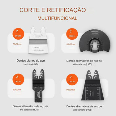 33x Lâminas Oscilantes Multifuncionais