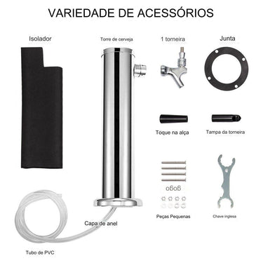 Dispensador de Cerveja em Aço Inoxidável