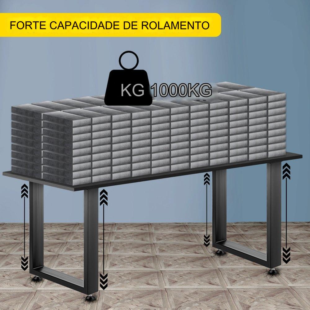 Pernas de Mesa de Metal - 2x Tischgestell 60x72cm