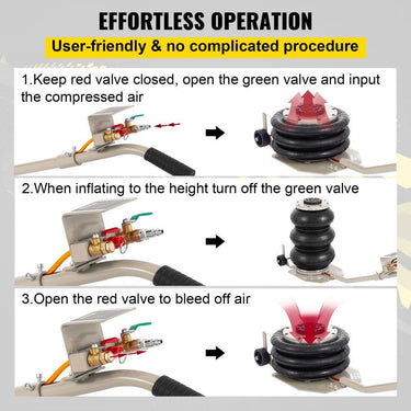 Pneumático Jack com Longa Alavanca