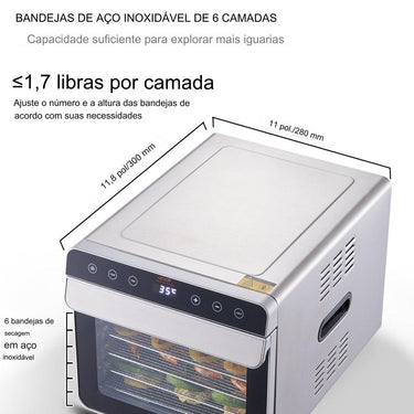 Desidratador de Alimentos  - 700W - 6 Bandejas