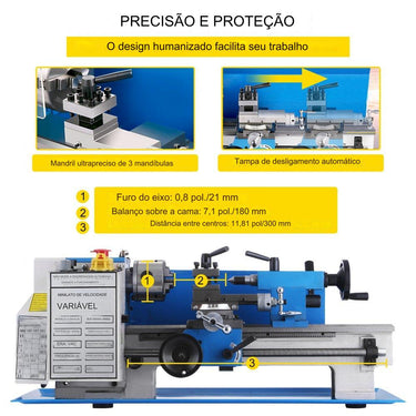 Torno de Metal (Gewindeschneiden)