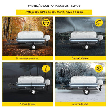 Capa de proteçao insuflavel  para barco  atrelado 518 m a 61 m